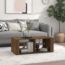 vidaXL Salontafel 100x50x36 cm bewerkt hout wit