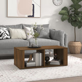 vidaXL Salontafel 100x50x36 cm bewerkt hout wit