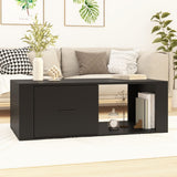 vidaXL Salontafel 100x50,5x35 cm bewerkt hout wit