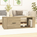 vidaXL Salontafel 100x50,5x35 cm bewerkt hout wit
