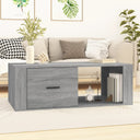 vidaXL Salontafel 100x50,5x35 cm bewerkt hout wit