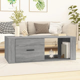 vidaXL Salontafel 100x50,5x35 cm bewerkt hout wit