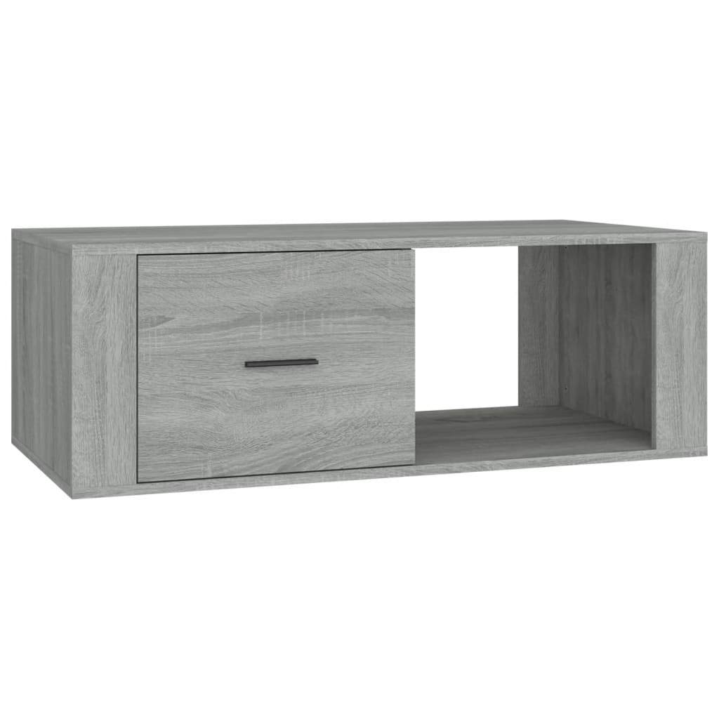 vidaXL Salontafel 100x50,5x35 cm bewerkt hout wit