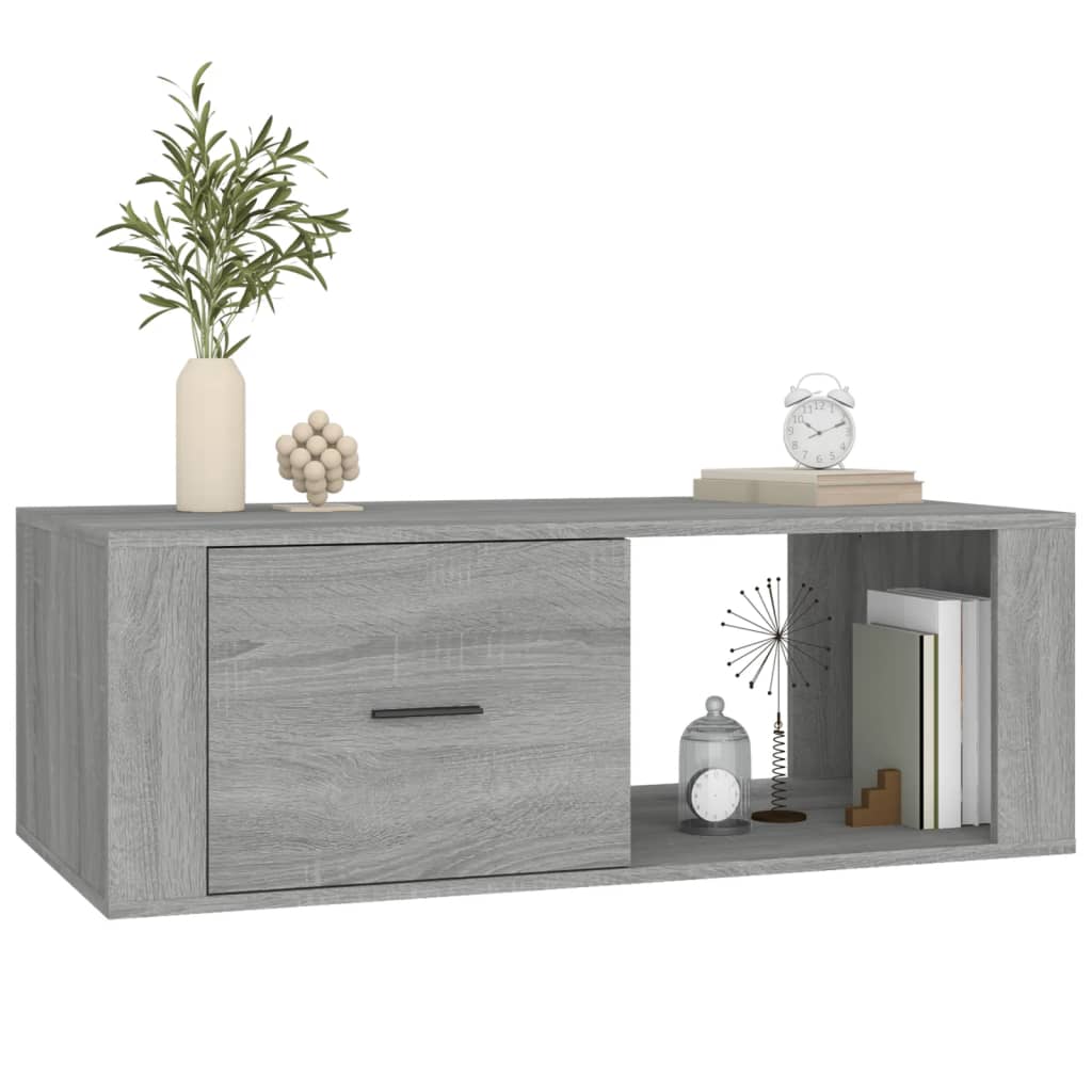 vidaXL Salontafel 100x50,5x35 cm bewerkt hout wit