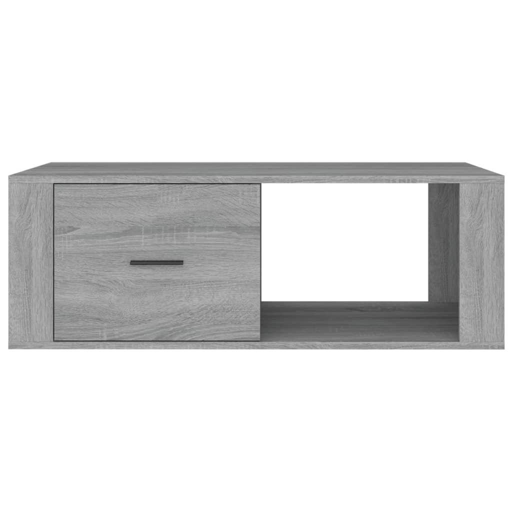 vidaXL Salontafel 100x50,5x35 cm bewerkt hout wit