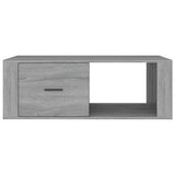 vidaXL Salontafel 100x50,5x35 cm bewerkt hout wit