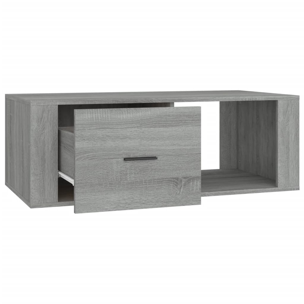 vidaXL Salontafel 100x50,5x35 cm bewerkt hout wit