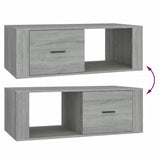 vidaXL Salontafel 100x50,5x35 cm bewerkt hout wit