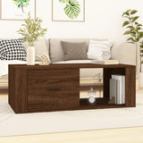 vidaXL Salontafel 100x50,5x35 cm bewerkt hout wit