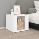vidaXL Nightstand 41x40x36 cm engineered wood white