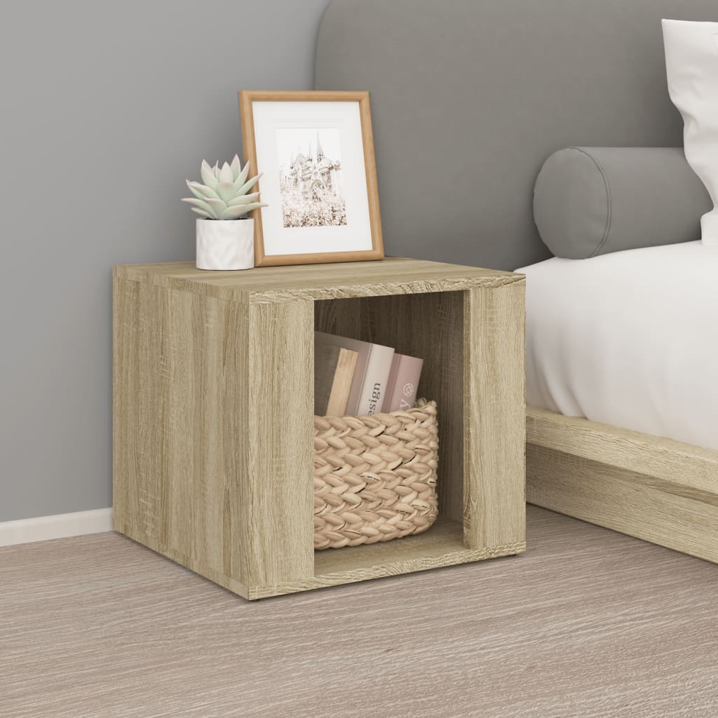 vidaXL Nightstand 41x40x36 cm engineered wood white