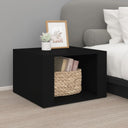 vidaXL Nachtkastje 57x55x36 cm bewerkt hout wit