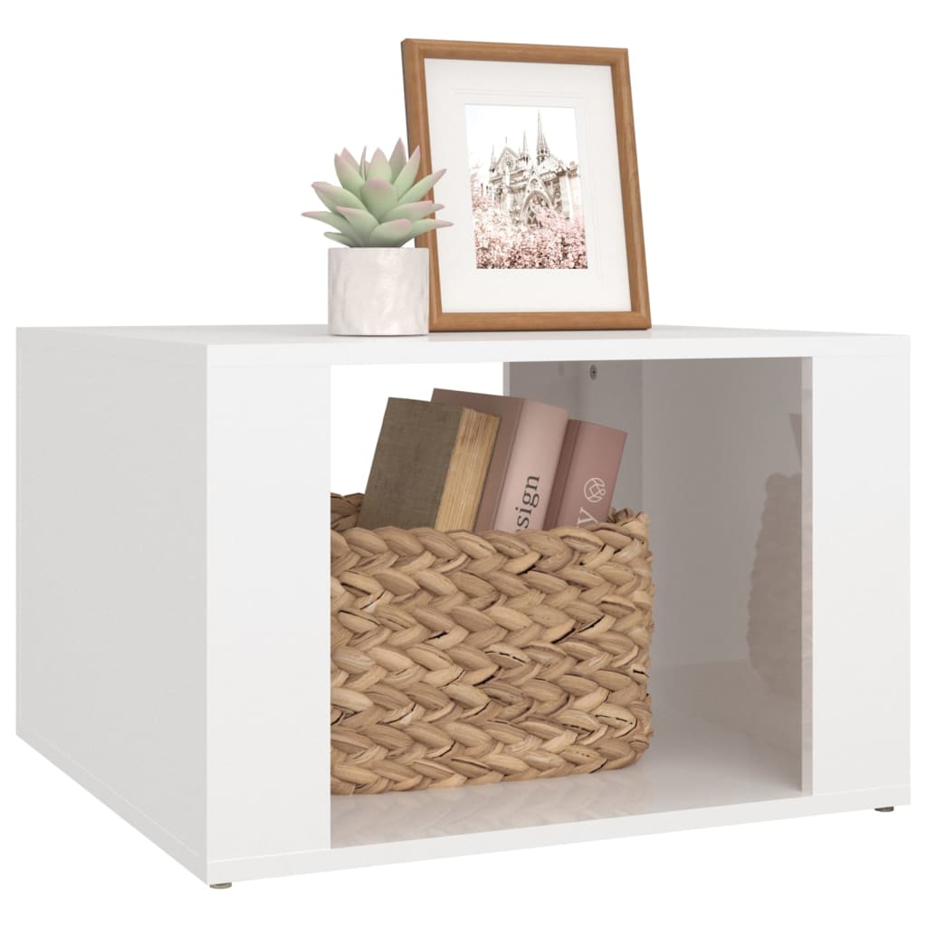 vidaXL Nachtkastje 57x55x36 cm bewerkt hout wit