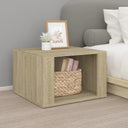 vidaXL Nachtkastje 57x55x36 cm bewerkt hout wit