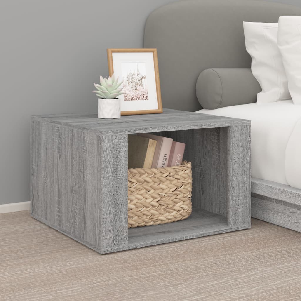 vidaXL Nachtkastje 57x55x36 cm bewerkt hout wit