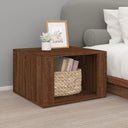 vidaXL Nachtkastje 57x55x36 cm bewerkt hout wit