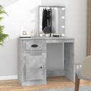 vidaXL Kaptafel met spiegel 90x50x132,5 cm bewerkt hout wit