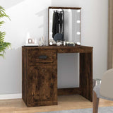 vidaXL Kaptafel met spiegel 90x50x132,5 cm bewerkt hout wit