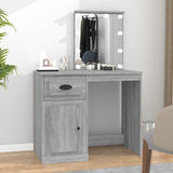 vidaXL Kaptafel met spiegel 90x50x132,5 cm bewerkt hout wit