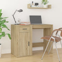 vidaXL Bureau 100x49x75 cm bewerkt hout wit