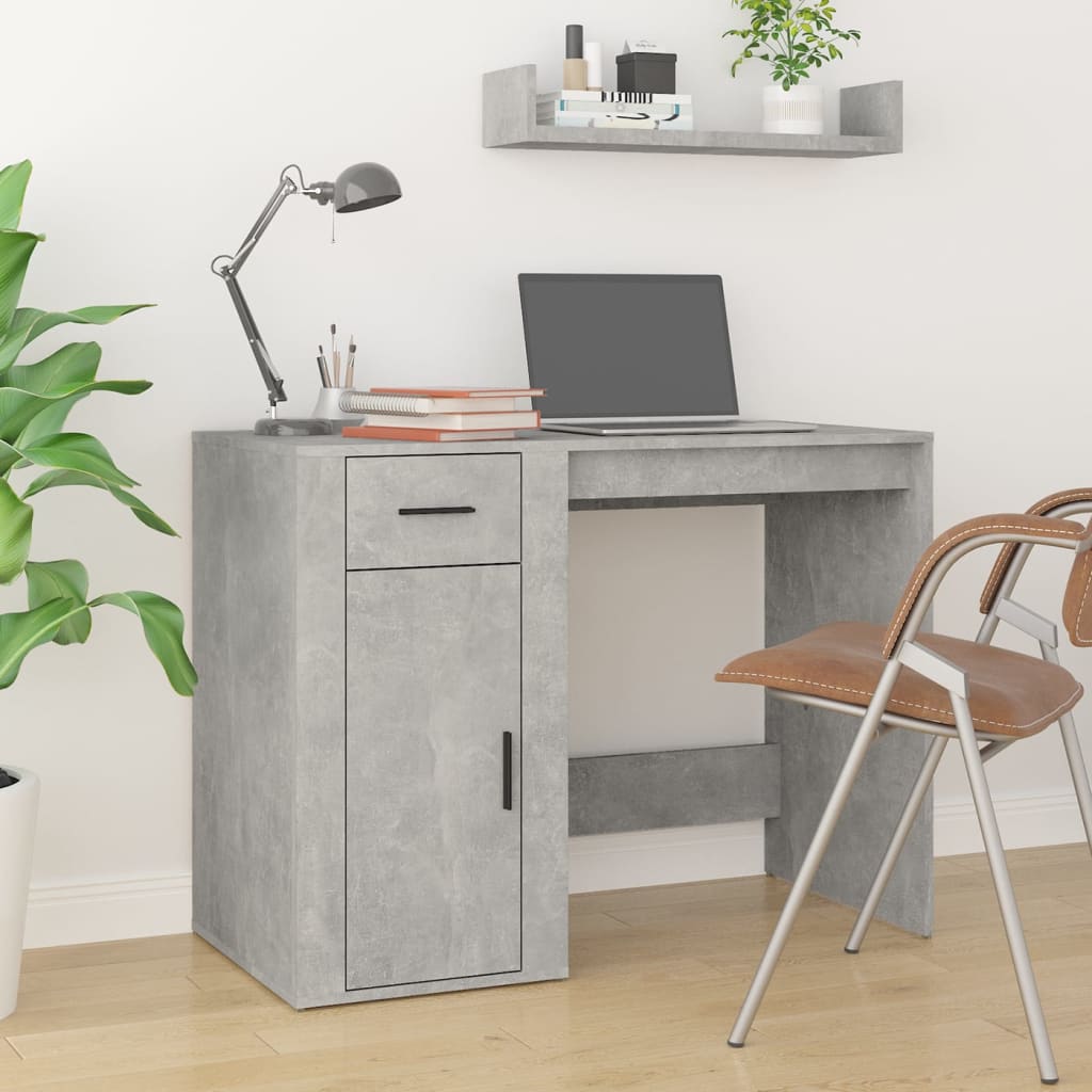 vidaXL Bureau 100x49x75 cm bewerkt hout wit