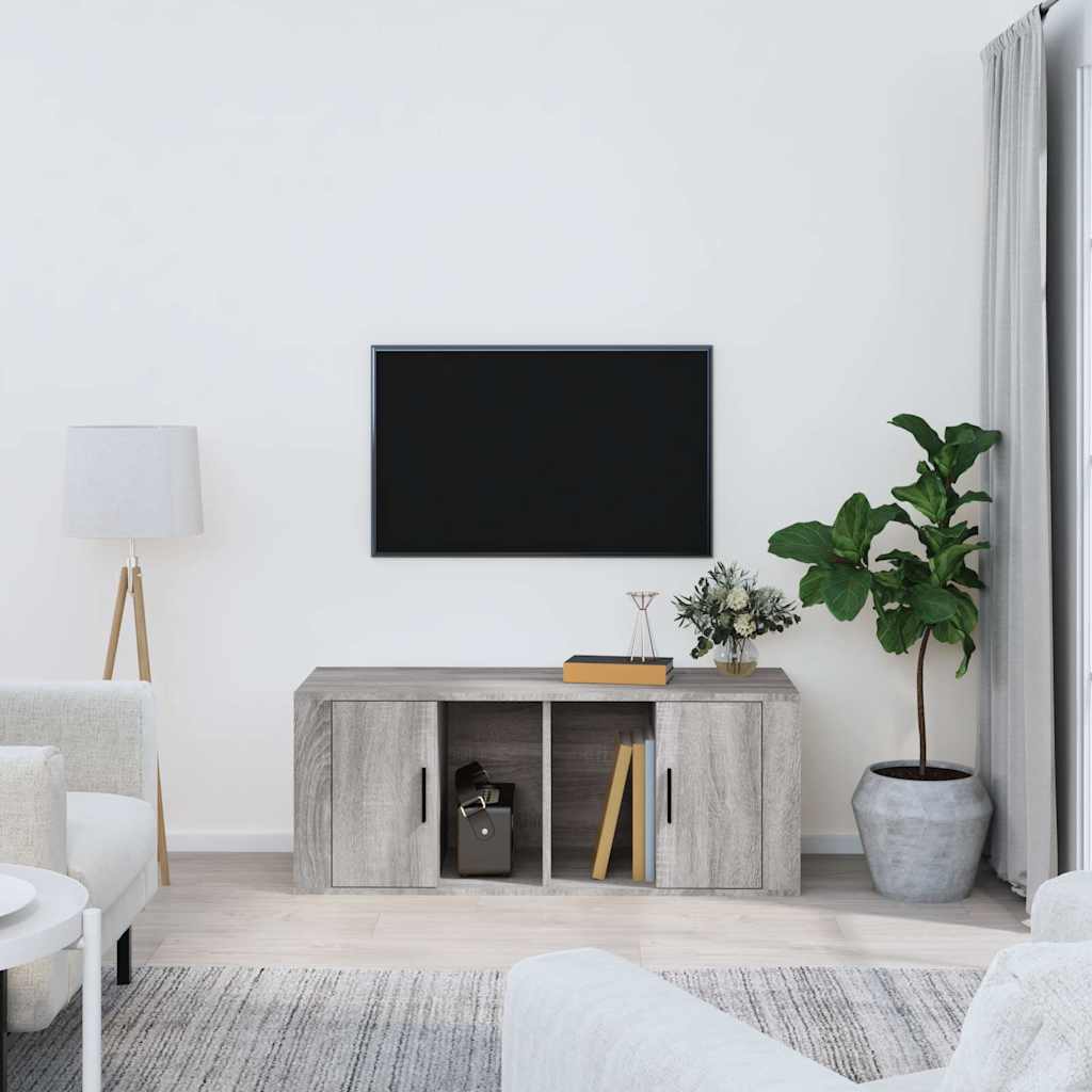 vidaXL Tv-meubel 100x35x40 cm bewerkt hout wit