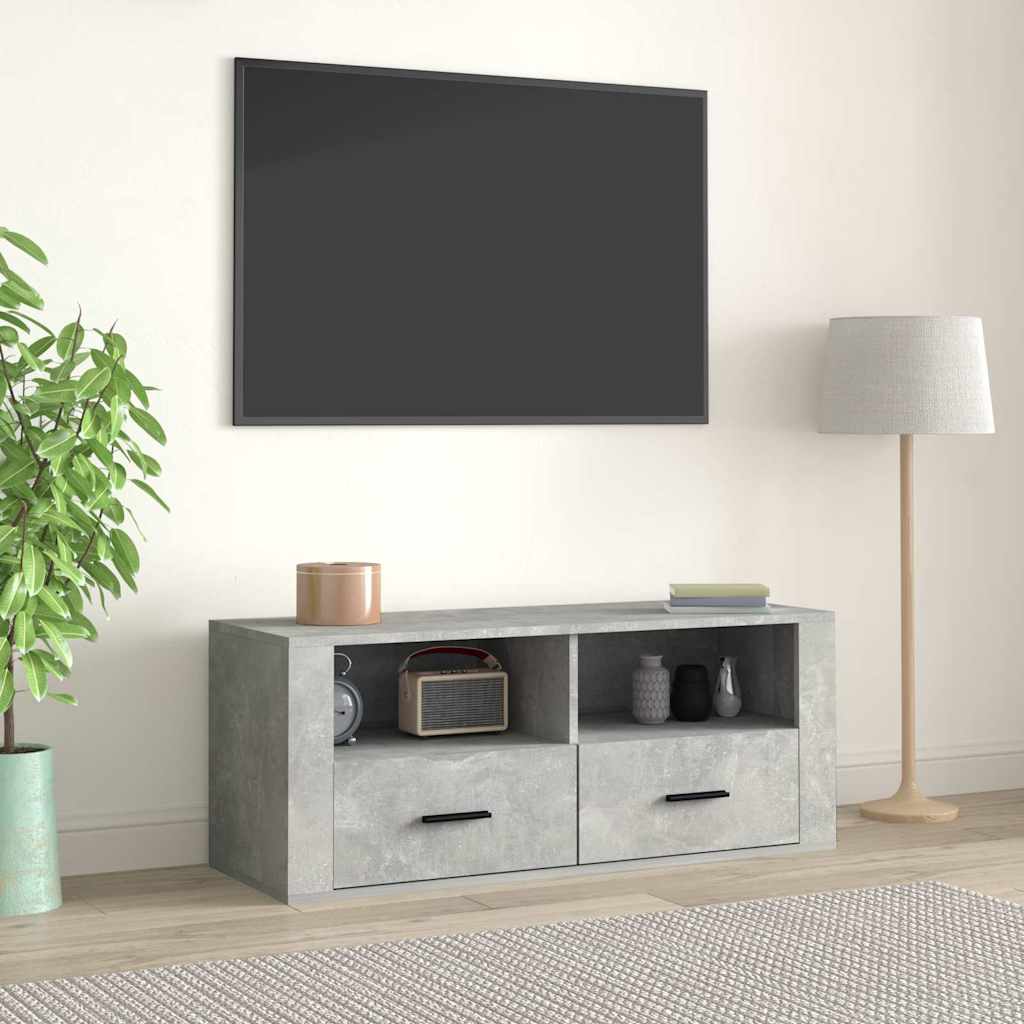 vidaXL Tv-meubel 100x35x40 cm bewerkt hout wit