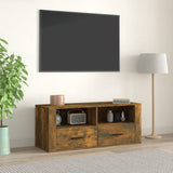 vidaXL Tv-meubel 100x35x40 cm bewerkt hout wit