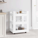 vidaXL Keukentrolley 60x45x80 cm bewerkt hout wit