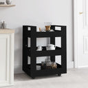 vidaXL Keukentrolley 60x45x80 cm bewerkt hout wit