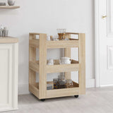 vidaXL Keukentrolley 60x45x80 cm bewerkt hout wit