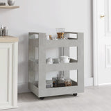vidaXL Keukentrolley 60x45x80 cm bewerkt hout wit