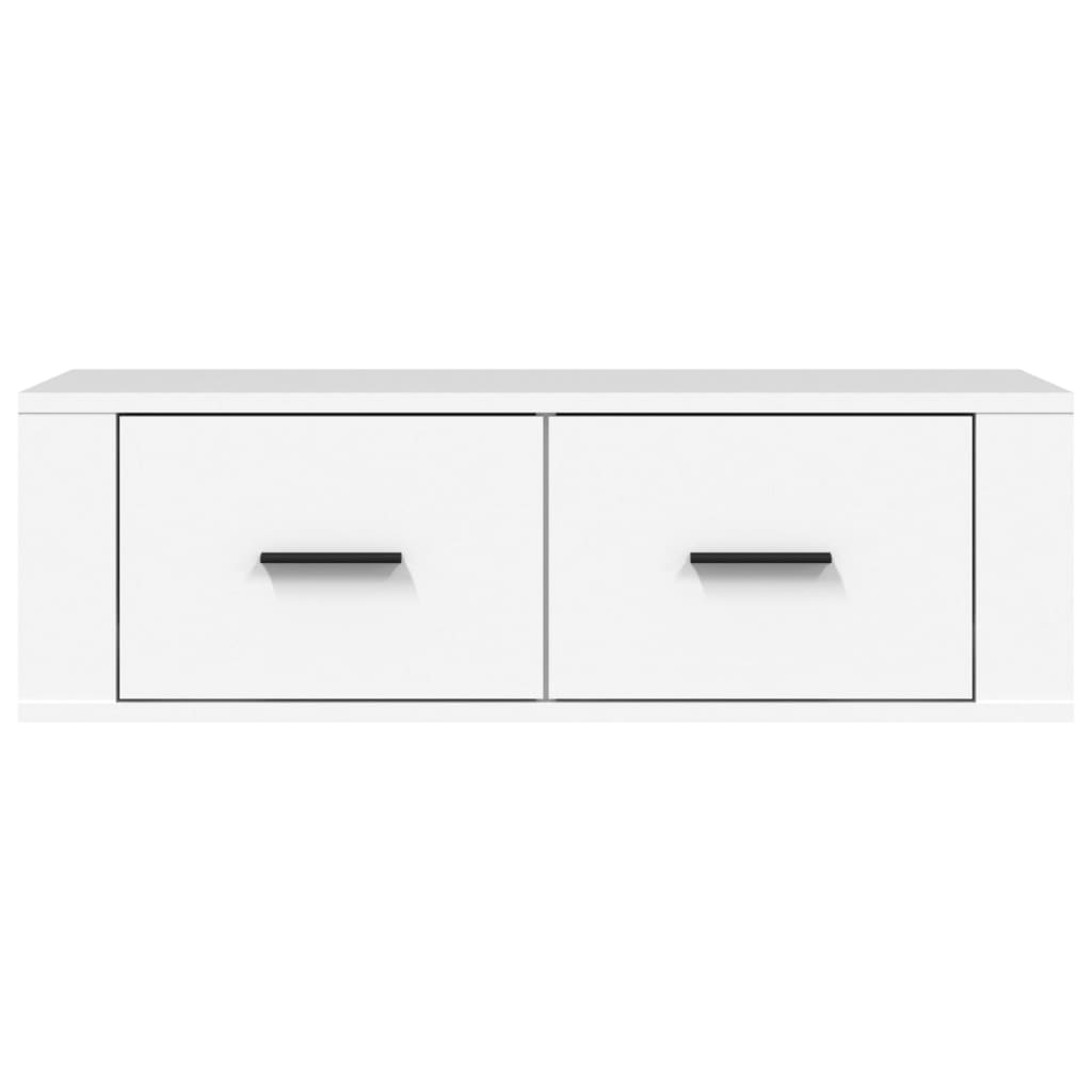 vidaXL Tv-hangmeubel 80x36x25 cm bewerkt hout wit