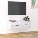 vidaXL Tv-hangmeubel 80x36x25 cm bewerkt hout wit
