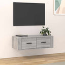 vidaXL Tv-hangmeubel 80x36x25 cm bewerkt hout wit