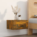 vidaXL Nachtkastje wandgemonteerd 50x36x25 cm wit