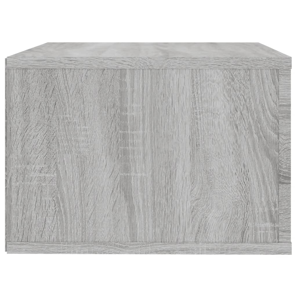 vidaXL Nachtkastje wandgemonteerd 50x36x25 cm wit