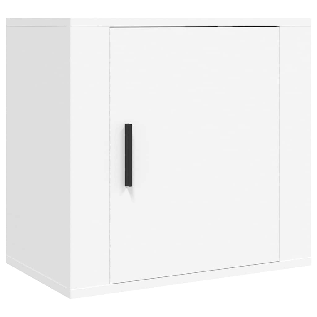 vidaXL Nachtkastje wandgemonteerd 50x30x47 cm wit