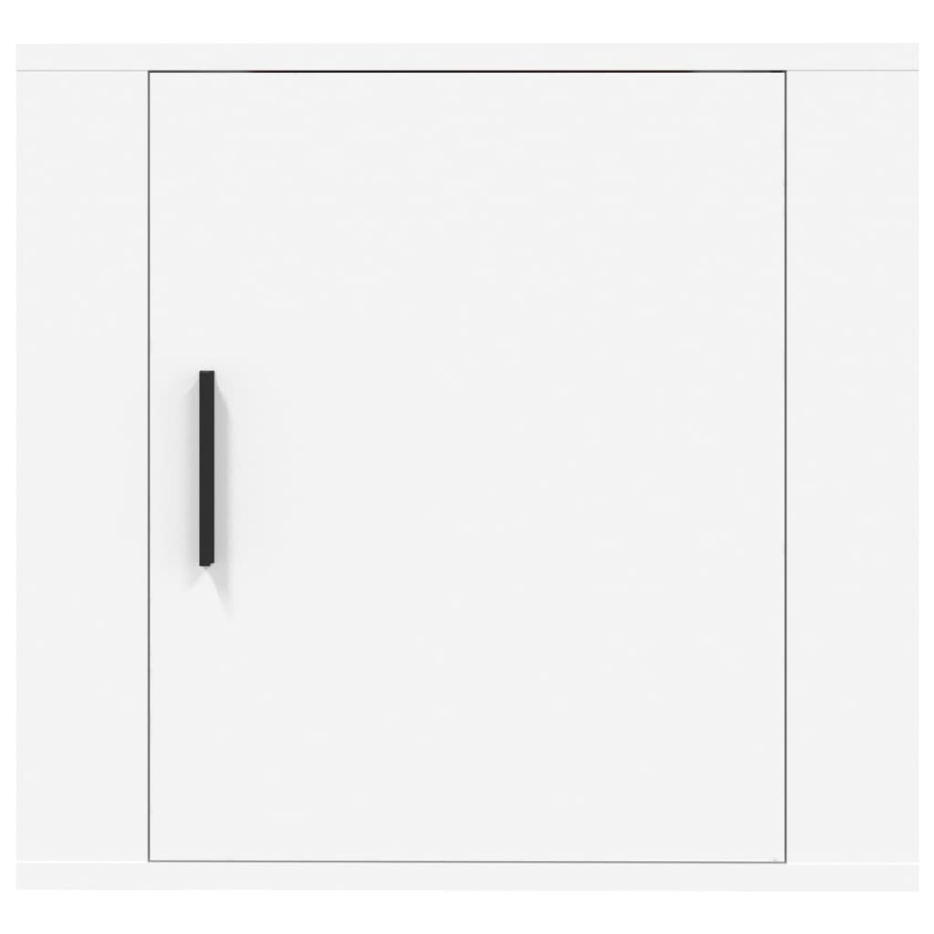 vidaXL Nachtkastje wandgemonteerd 50x30x47 cm wit