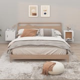 vidaXL Nachtkastje wandgemonteerd 50x30x47 cm wit