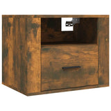 vidaXL Nachtkastje wandgemonteerd 50x36x40 cm wit