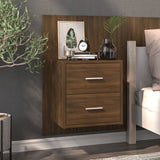 vidaXL Wall-Mounted Nightstand White