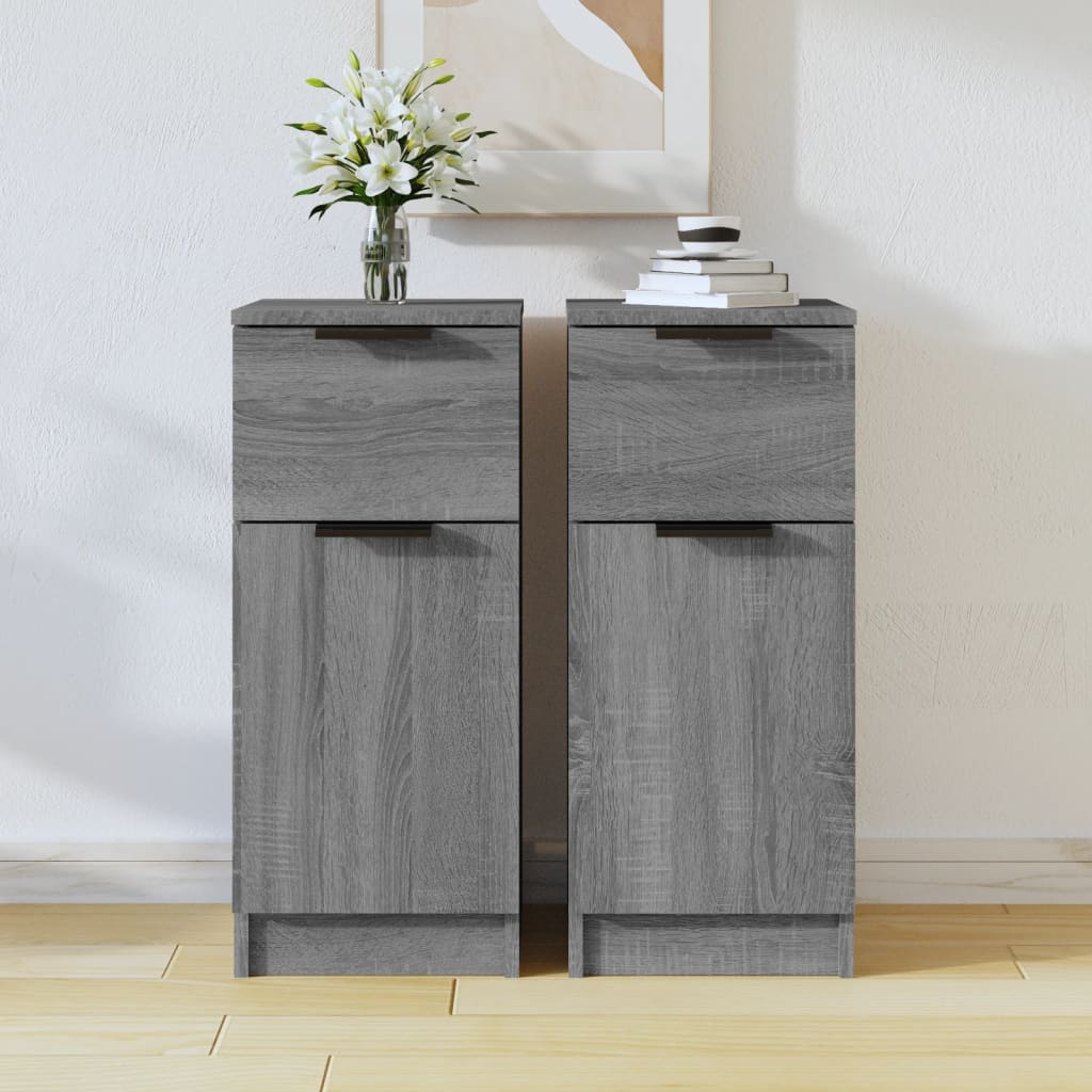 vidaXL Dressoir 30x30x70 cm bewerkt hout wit