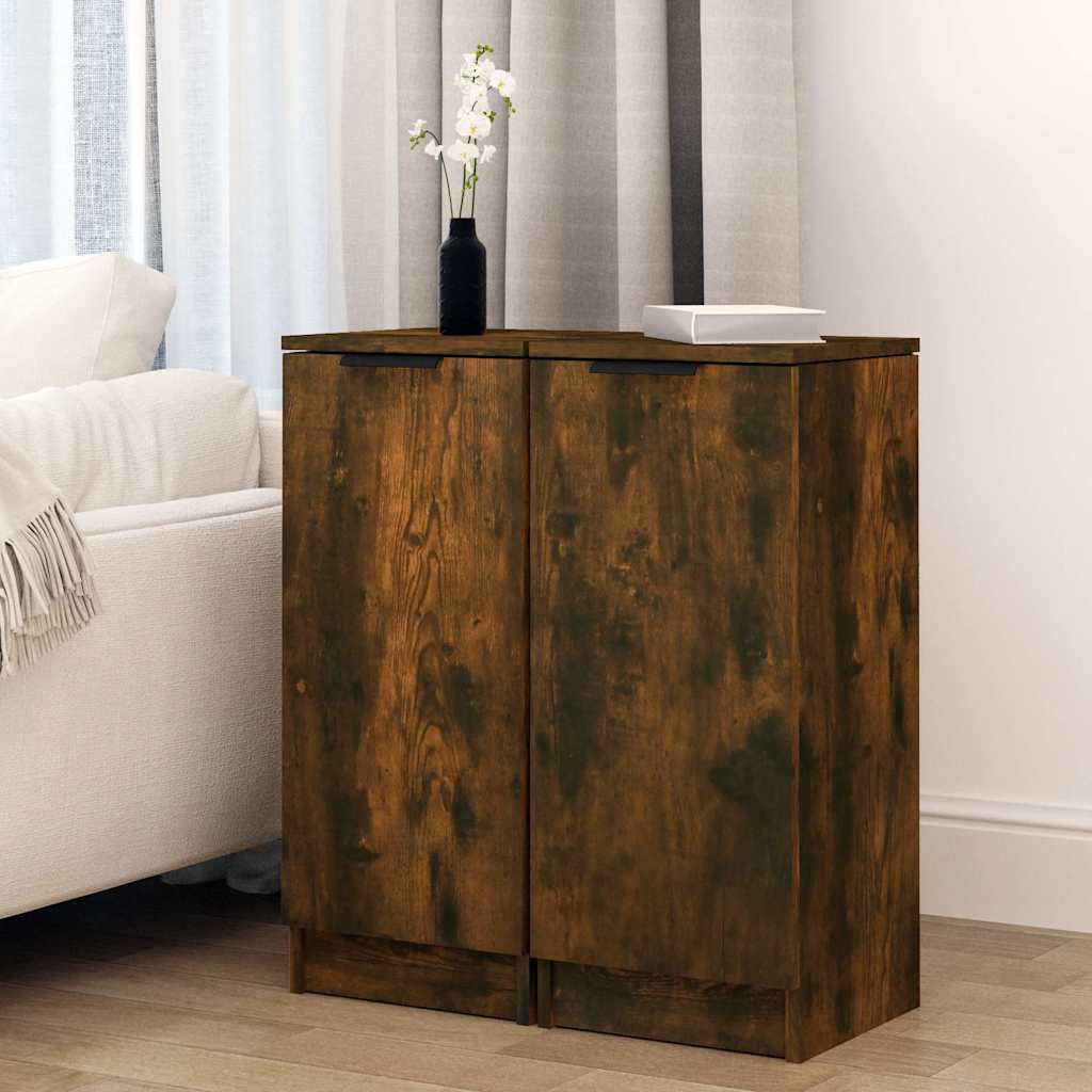 vidaXL Dressoir 30x30x70 cm bewerkt hout wit