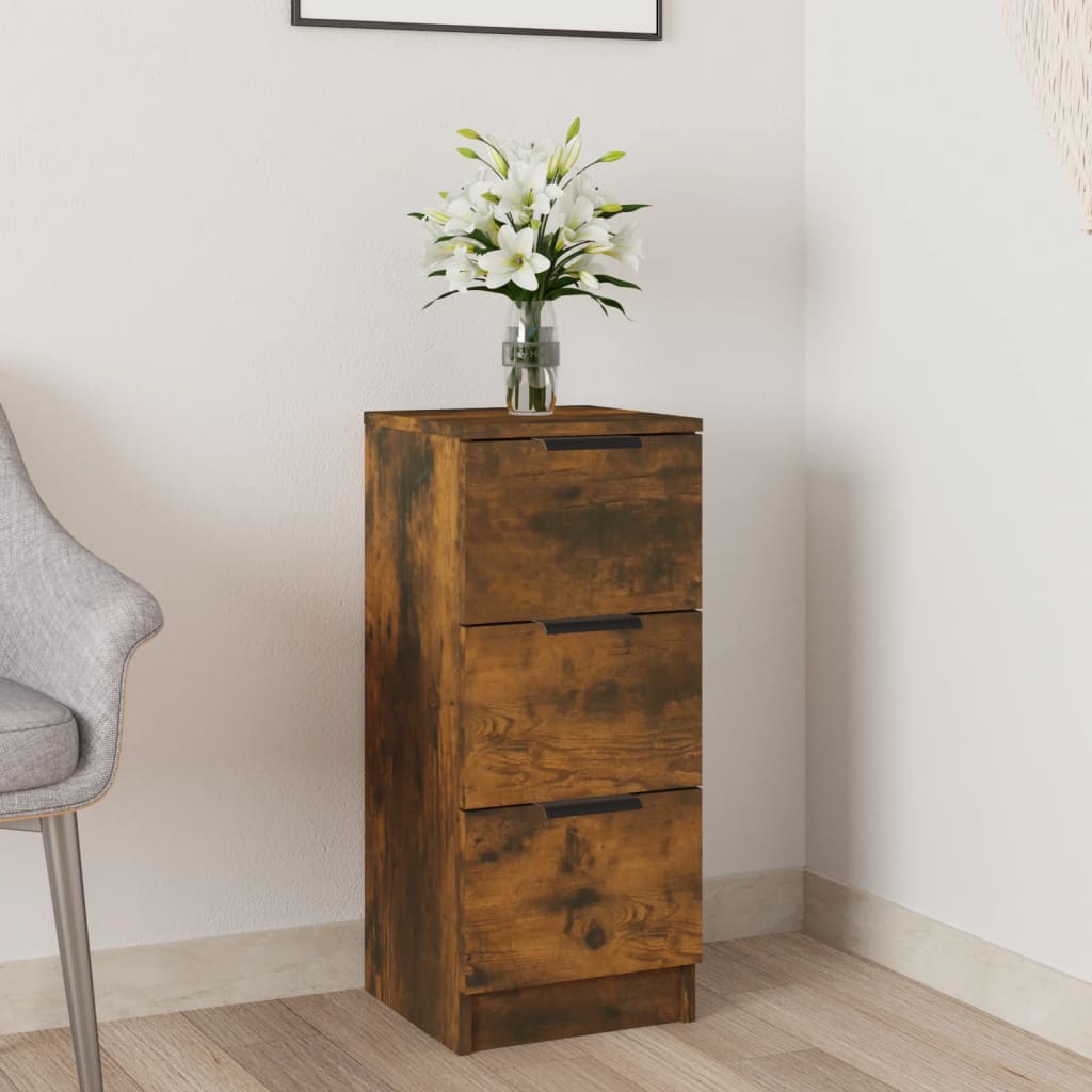 vidaXL Dressoir 30x30x70 cm bewerkt hout wit