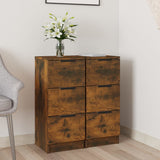 vidaXL Dressoir 30x30x70 cm bewerkt hout wit