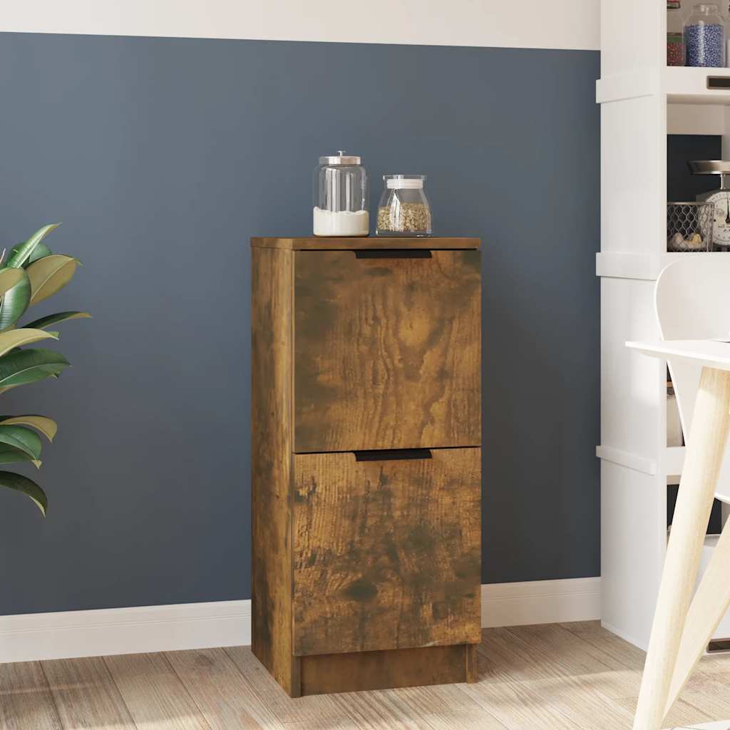 vidaXL Dressoir 30x30x70 cm bewerkt hout wit