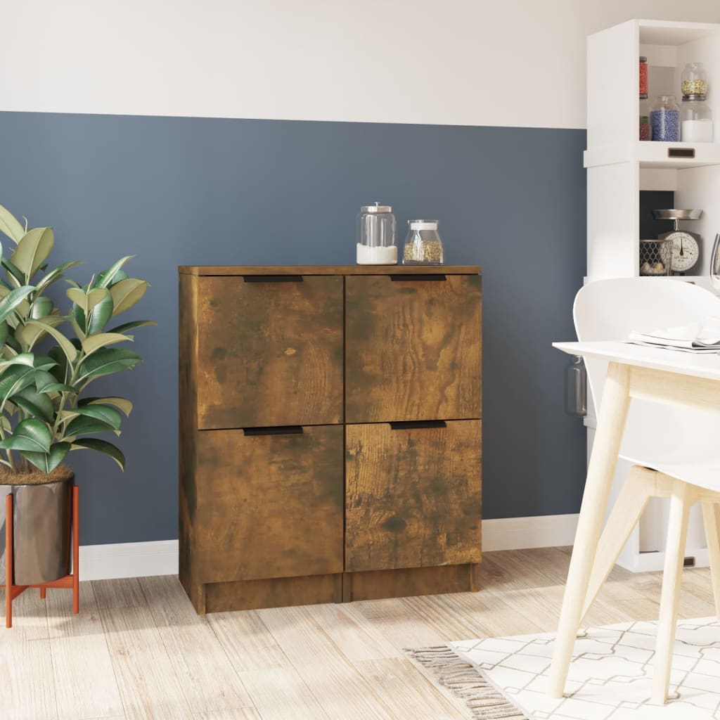 vidaXL Dressoir 30x30x70 cm bewerkt hout wit
