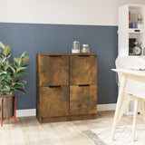 vidaXL Dressoir 30x30x70 cm bewerkt hout wit