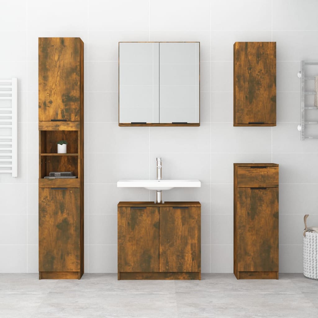 vidaXL Badkamerkast wandgemonteerd 32x20x67 cm wit
